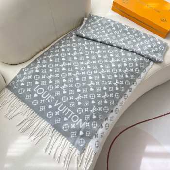 Uubags | Louis Vuitton M77641 Game On Scarf In Gris 45x195cm