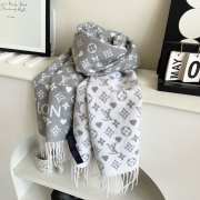 Uubags | Louis Vuitton M77641 Game On Scarf In Gris 45x195cm - 5