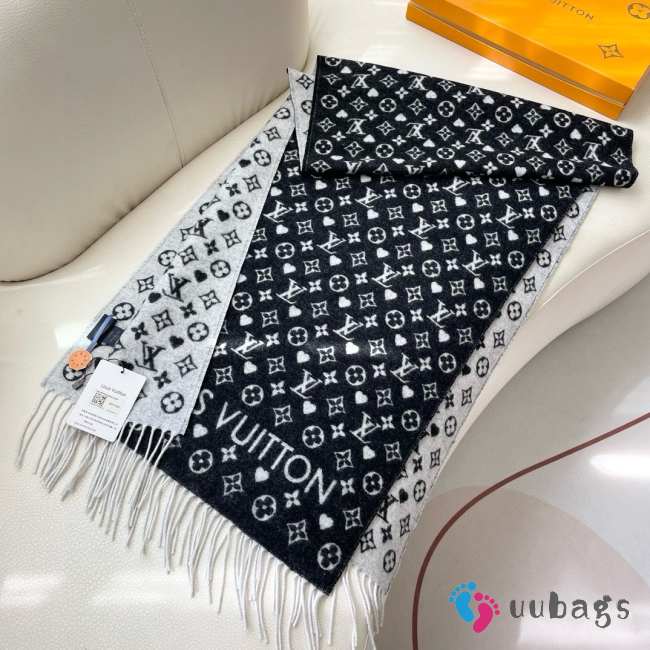 Uubags | Louis Vuitton MP2907 Game On Scarf In Black 45x195cm - 1