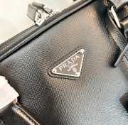 Uubags | Prada two-compartment briefcase in black 28x38x6.5cm - 4