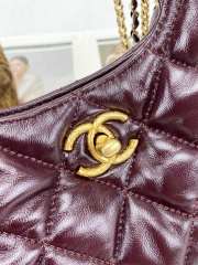 Uubags | Chanel AS4966 hobo bag in burgundy 20x7x19cm - 2