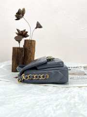 Uubags | Chanel 24a handle bag grey 25x5x18cm - 6