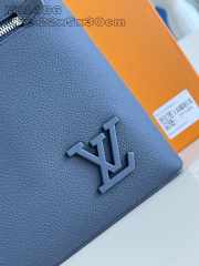 Uubags | Louis Vuitton M11485 Takeoff Pouch In Blue Atlantic 22x5x30cm - 5