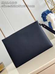 Uubags | Louis Vuitton M11485 Takeoff Pouch In Blue Atlantic 22x5x30cm - 4