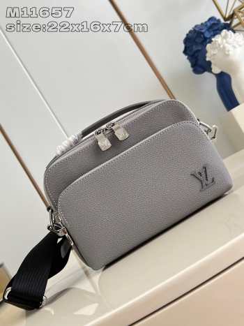 Uubags | Louis Vuitton M11657 Avenue Messenger Bag Grey 15.5x7.5x22.5cm