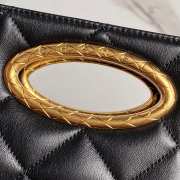 Uubags | Chanel Clutch Lambskin & Gold Plated Metal In Black 24x34x8cm - 5