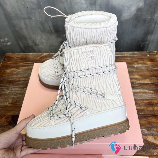 Uubags | Miu Miu Ski Boots In Ivory - 1