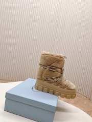 Uubags | Prada Apres Ski Shearling Boots In Beige - 3