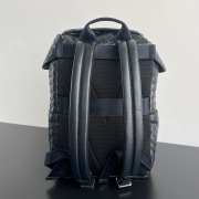 Uubags | Bottega Veneta Intrecciato Flap Backpack In Black  38x26x15cm - 6