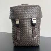 Uubags | Bottega Veneta Intrecciato Flap Backpack In Brown 38x26x15cm - 1