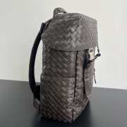 Uubags | Bottega Veneta Intrecciato Flap Backpack In Brown 38x26x15cm - 5