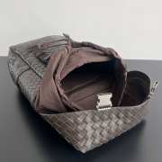 Uubags | Bottega Veneta Intrecciato Flap Backpack In Brown 38x26x15cm - 4