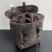 Uubags | Bottega Veneta Intrecciato Flap Backpack In Brown 38x26x15cm - 3