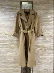 Uubags | Louis Vuitton 1AB77L Signature Double Face Long Wrap Coat In Beige - 1