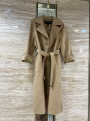 Uubags | Louis Vuitton 1AB77L Signature Double Face Long Wrap Coat In Beige - 4