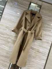 Uubags | Louis Vuitton 1AB77L Signature Double Face Long Wrap Coat In Beige - 3