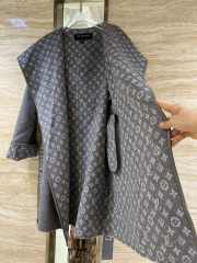 Uubags | Louis Vuitton 1A4PE7 Hooded Wrap Coat In Grey - 2