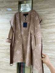 Uubags | Louis Vuitton 1A4PE7 Hooded Wrap Coat In Brown - 5