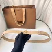 Uubags | Burberry Leather Rocking Horse Belt In Beige 2.5cm - 1