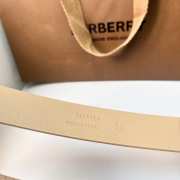 Uubags | Burberry Leather Rocking Horse Belt In Beige 2.5cm - 4