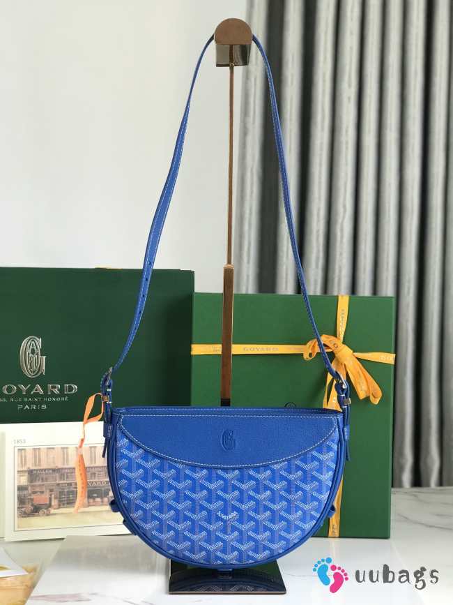 Uubags | Goyard Hirondelle bag in blue 25x6x17cm - 1