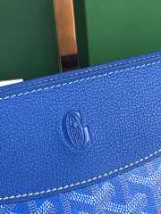 Uubags | Goyard Hirondelle bag in blue 25x6x17cm - 5