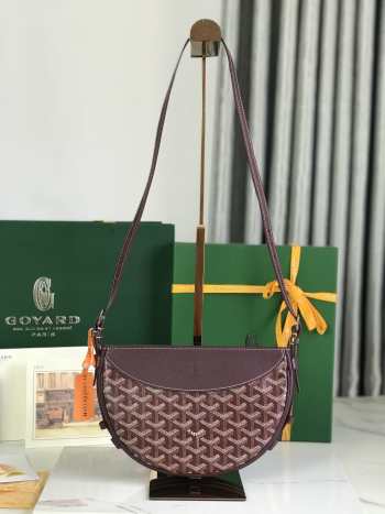 Uubags | Goyard Hirondelle bag in burgundy 25x6x17cm