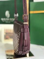 Uubags | Goyard Hirondelle bag in burgundy 25x6x17cm - 3