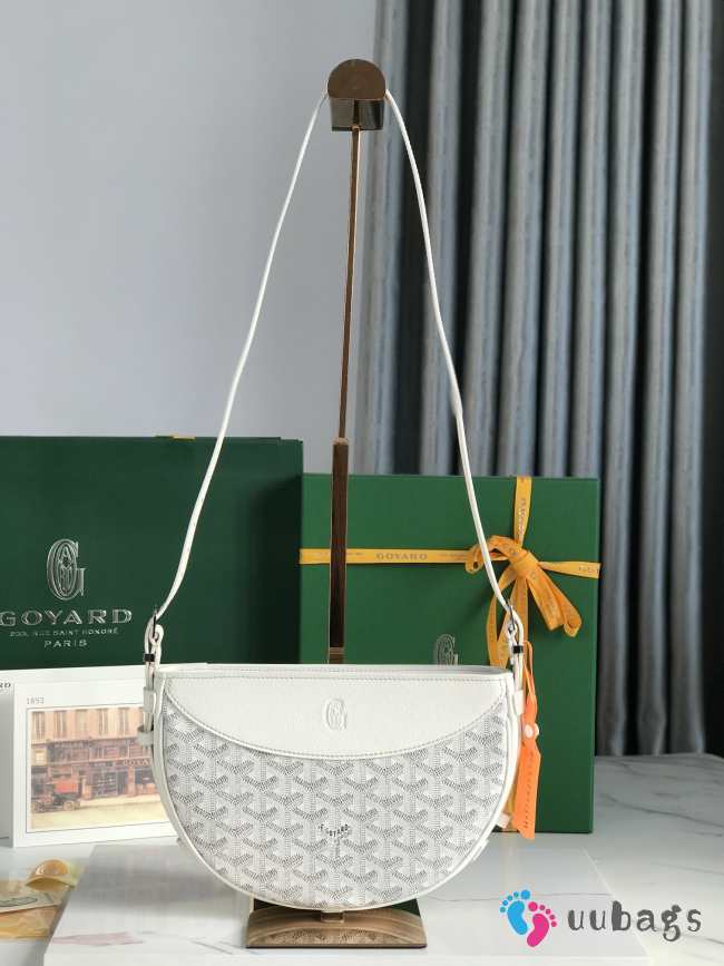 Uubags | Goyard Hirondelle bag in white 25x6x17cm - 1