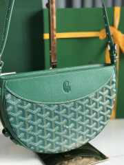 Uubags | Goyard Hirondelle bag in green 25x6x17cm - 2