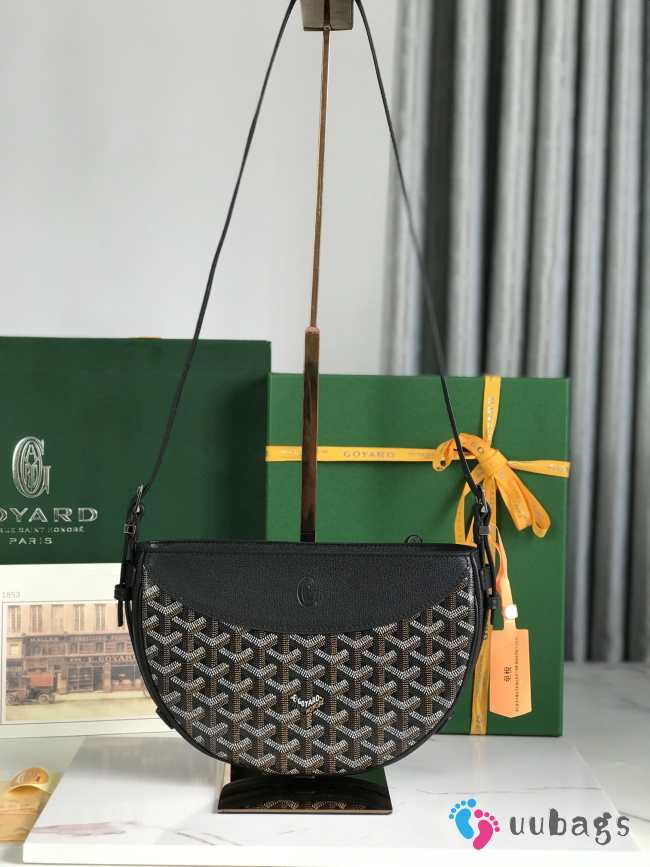 Uubags | Goyard Hirondelle bag in black 25x6x17cm - 1