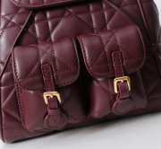 Uubags | Medium Dior Caro Backpack Burgundy Macrocannage Lambskin 23x26.7x12.5cm - 2