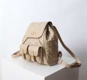 Uubags | Medium Dior Caro Backpack Beige Macrocannage Lambskin 23x26.7x12.5cm - 5