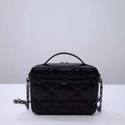 Uubags | Dior 30 Montaigne Box Bag Black 19.5x15x6cm - 5