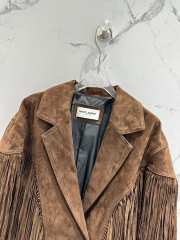 Uubags | YSL Suede jacket in brown  - 4