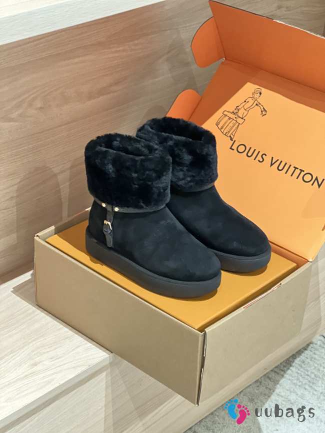 Uubags | Louis Vuitton 1AC78K Ski Aspen Platform Ankle Boot In Black  - 1