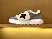 Uubags | Louis Vuitton Time out Monogram Lamb Fur Sneaker In Grey - 2