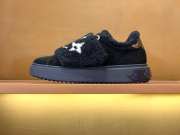 Uubags | Louis Vuitton Time out Monogram Lamb Fur Sneaker In Black  - 6