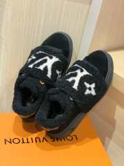 Uubags | Louis Vuitton Time out Monogram Lamb Fur Sneaker In Black  - 2