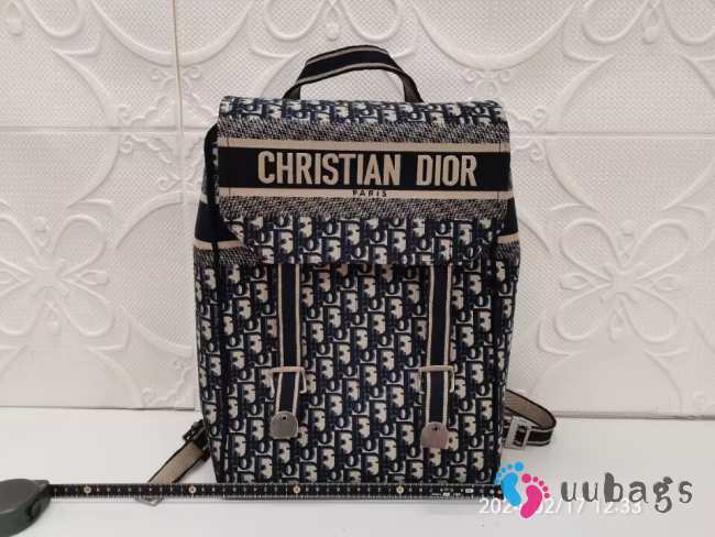 Uubags | Dior backpack blue 28cm (gift) - 1