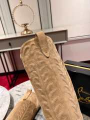 Uubags | Christian Louboutin Santia Botta 8.5cm Boots - Veau velours - Lionne - 4