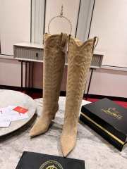 Uubags | Christian Louboutin Santia Botta 8.5cm Boots - Veau velours - Lionne - 6