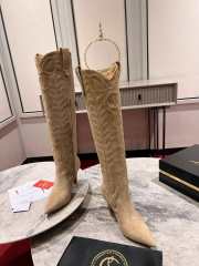 Uubags | Christian Louboutin Santia Botta 8.5cm Boots - Veau velours - Lionne - 3