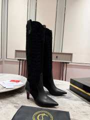 Uubags | Christian Louboutin Santia Botta 8.5cm Boots - Calf leather and veau velours - Black  - 1