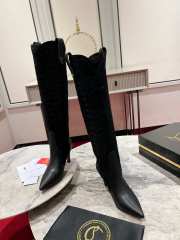 Uubags | Christian Louboutin Santia Botta 8.5cm Boots - Calf leather and veau velours - Black  - 6