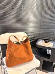 Uubags | Prada Suede Hobo Bag in Brown 40.5x30.5x10.5cm - 4