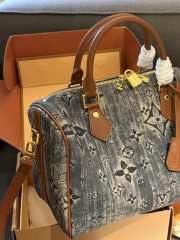 Uubags | Louis Vuitton Speedy Bag Denim 25x19x15cm - 6