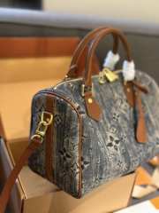 Uubags | Louis Vuitton Speedy Bag Denim 25x19x15cm - 3