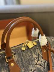 Uubags | Louis Vuitton Speedy Bag Denim 25x19x15cm - 4