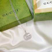 Uubags | Gucci 18K Silver Necklace with GG Logo - 5